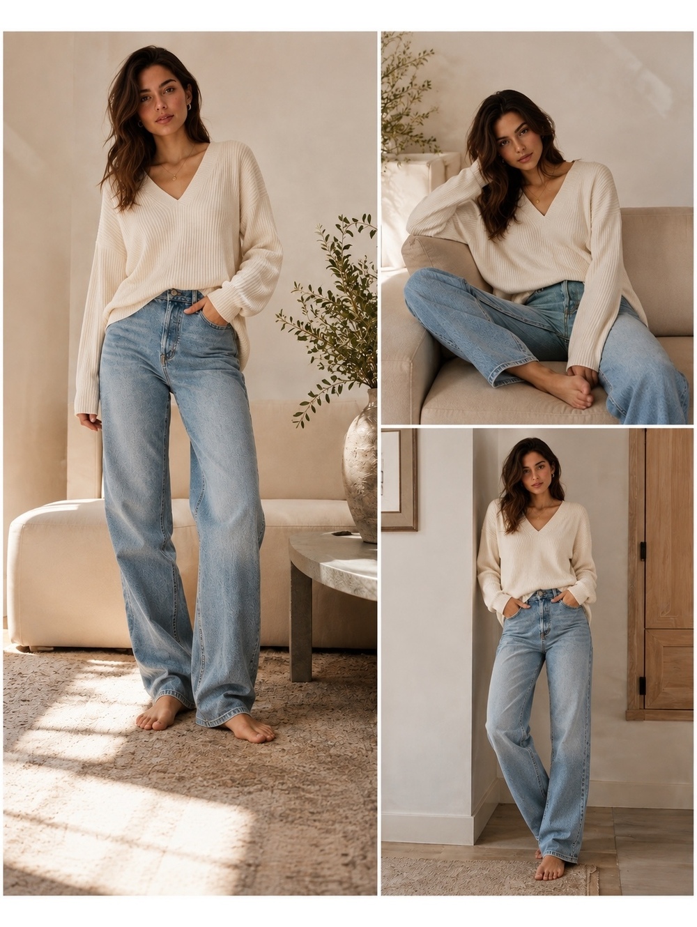 Aritzia Denim Forum The Patti Mid Rise Straight Jeans 27 Light Wash 31"